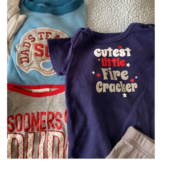 0-3 months baby boy onsies and pant bundle - Picture 4 of 4